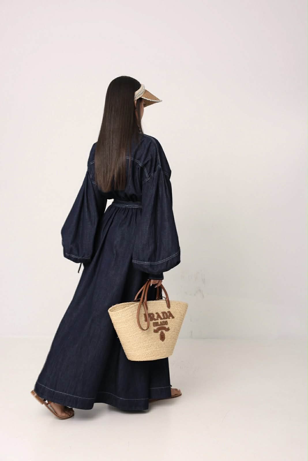 Maxi Denim Shirt Dress