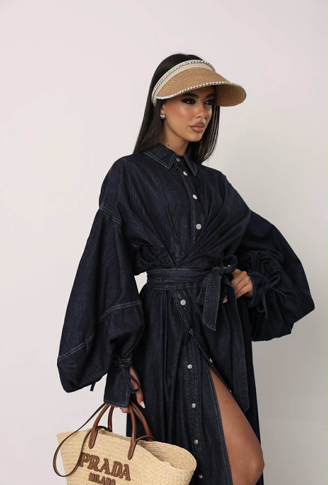 Maxi Denim Shirt Dress