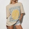T-shirt Oversized Shell Summer Print