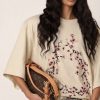 T-shirt Oversized Cherry Blossom Print