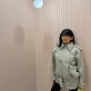 Beige Chic Belted Jacket – One Size