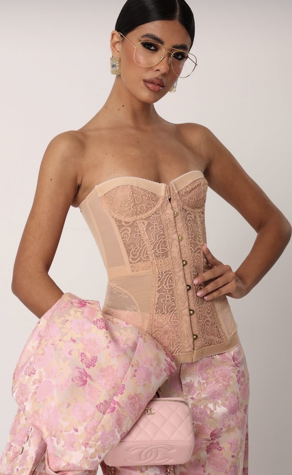 Lace Corset Top – Strapless με ενίσχυση & εφαρμογή shaping