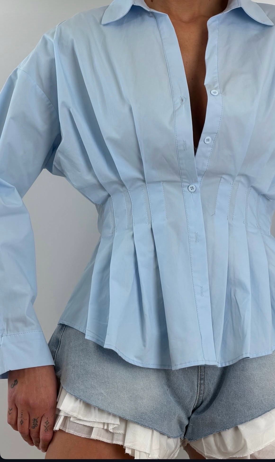 Structured Πουκάμισο με Έμφαση στη Μέση