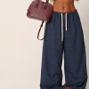 Wide Leg Jogger Παντελόνα Melange