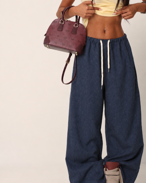 Wide Leg Jogger Παντελόνα Melange