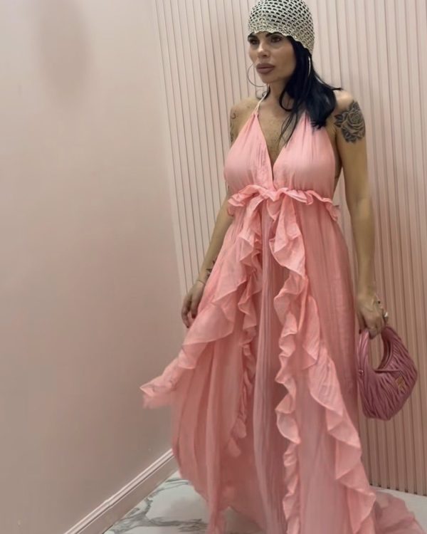 Celeste Ruffle Maxi Dress