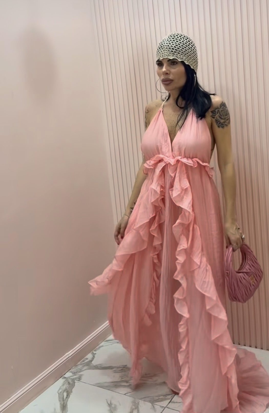 Celeste Ruffle Maxi Dress