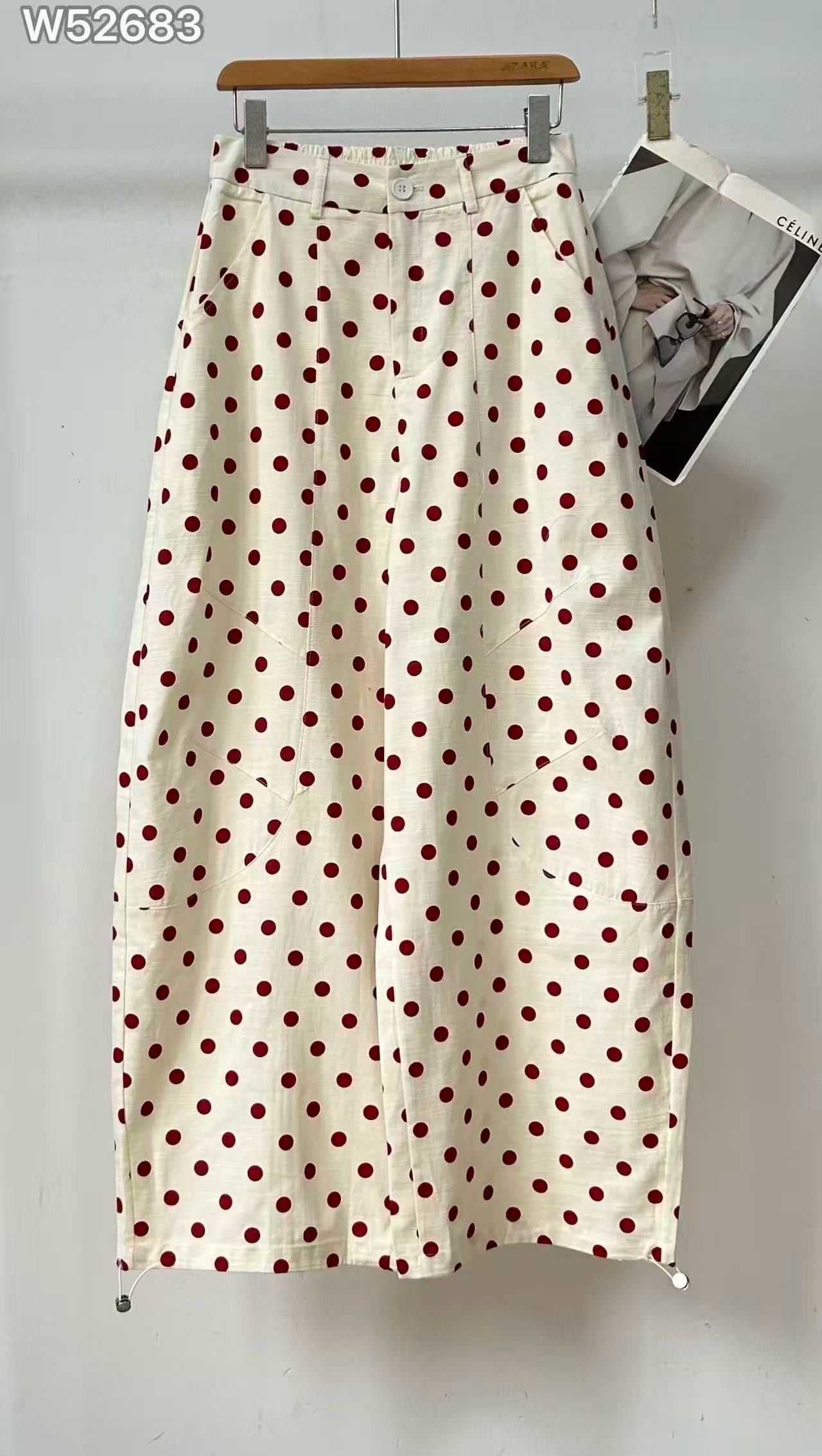 Chic Polka Dot Balloon Trousers