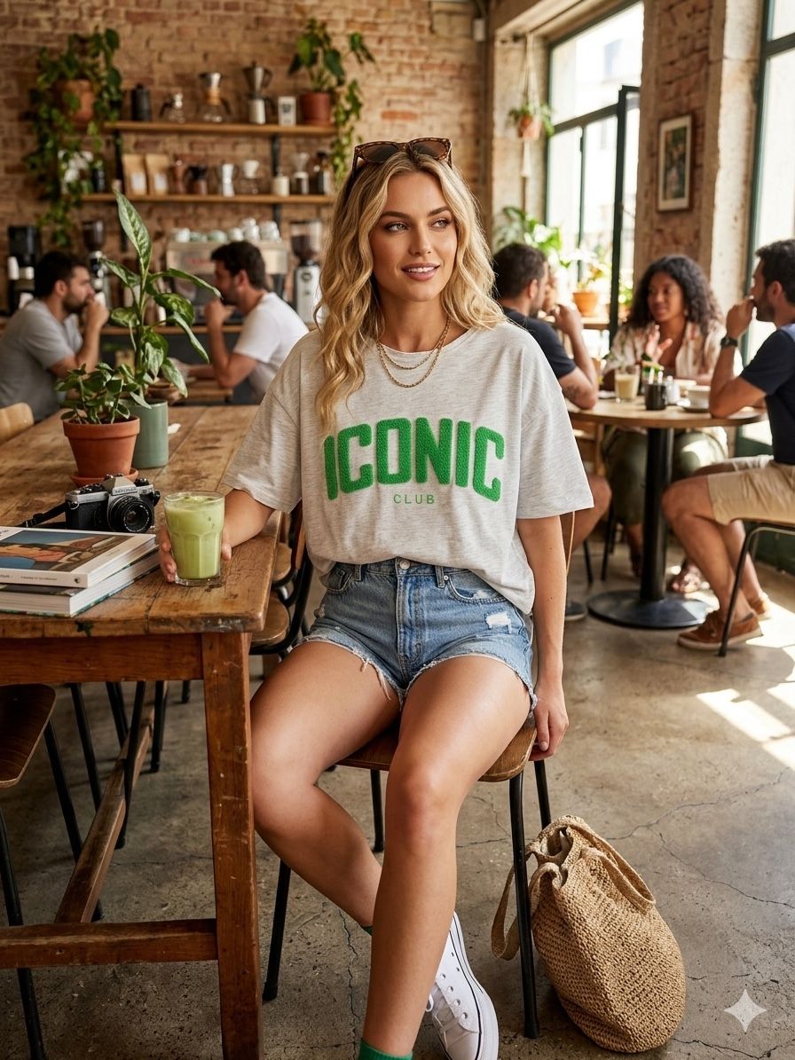 versized T-Shirt “ICONIC Club”