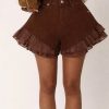 Layered Denim Ruffle Shorts – Boho Chic Edition