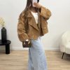 Oversized Abstract Print Jacket