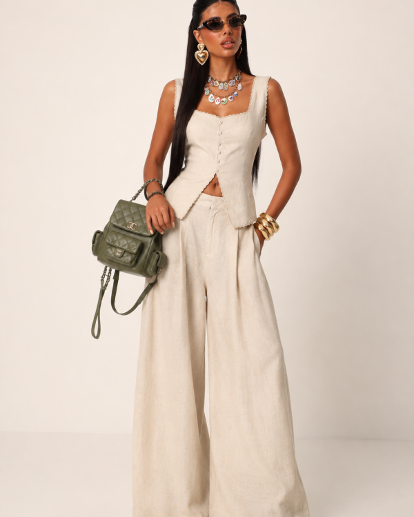Linen Touch Set Παντελόνα & Top