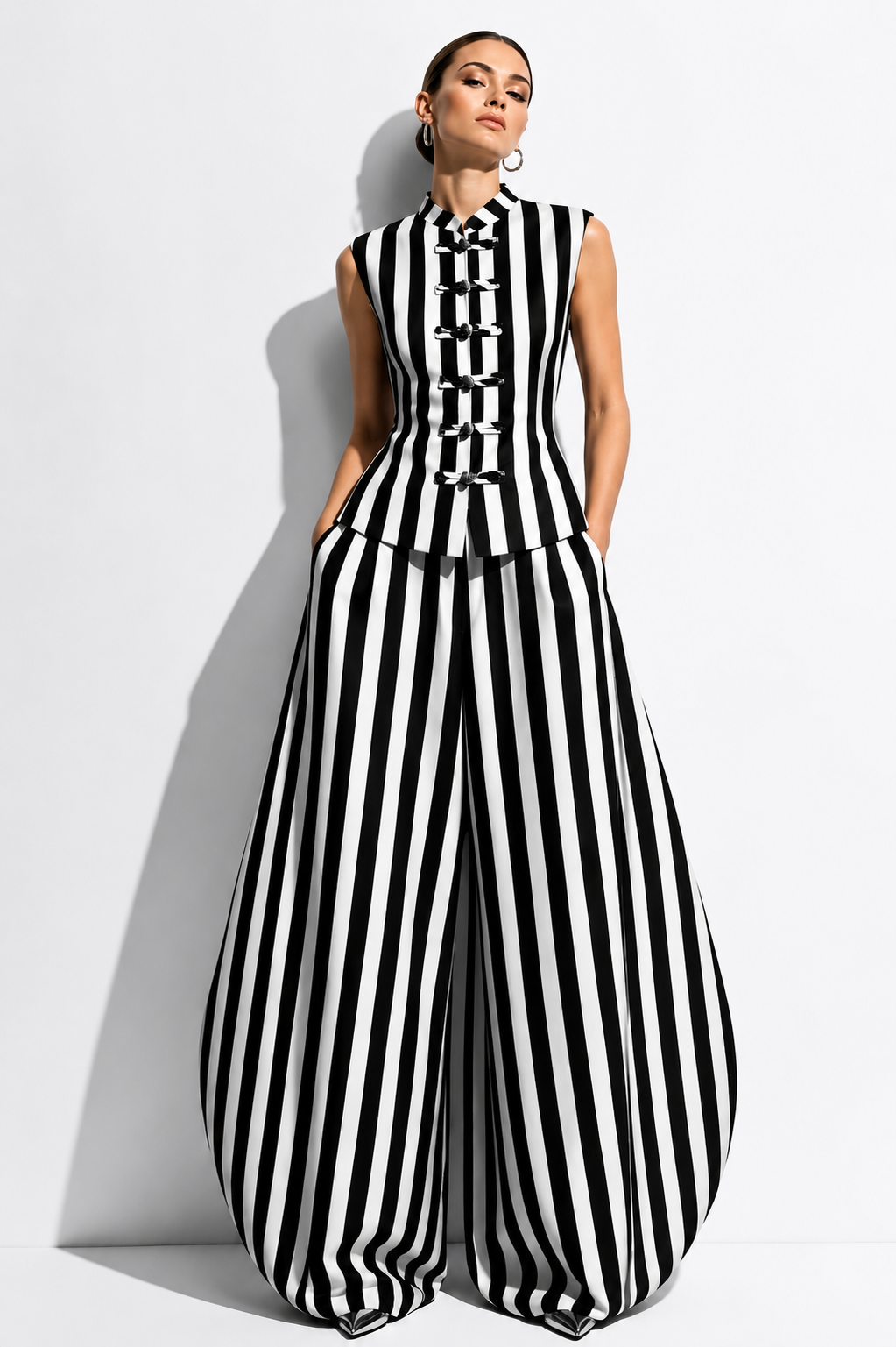 Linen Royal Stripe Set