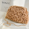 Teddy Cloud Clutch Bag με Αλυσίδα