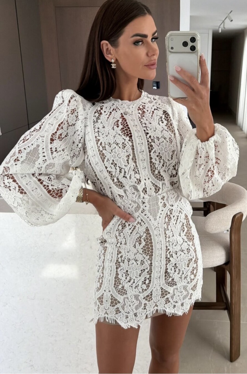 White Lace Romance Dress
