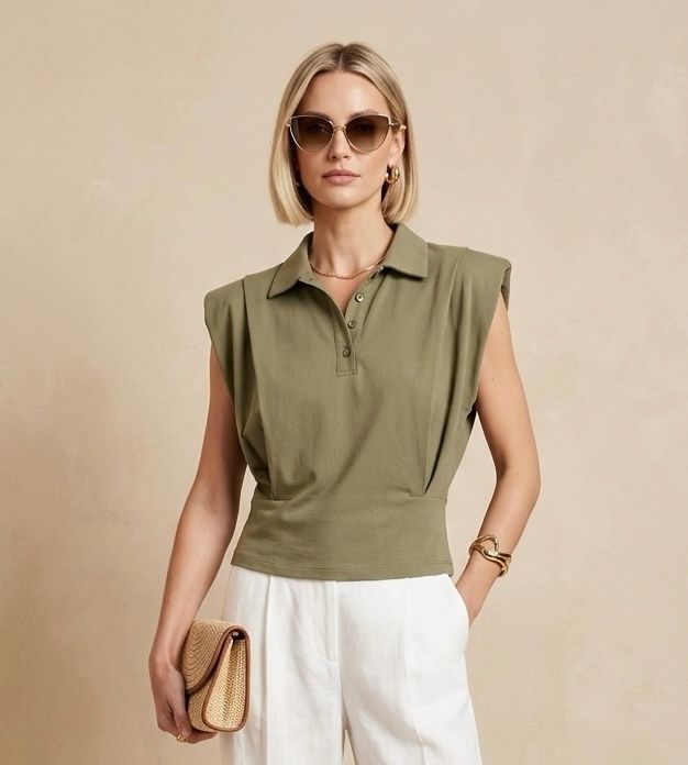 City Chic Polo Top