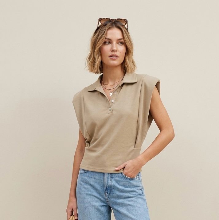 City Chic Polo Top