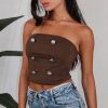 Riviera Button Tube Top