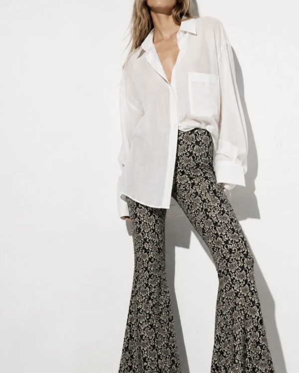 Boho Floral Flare Παντελόνα