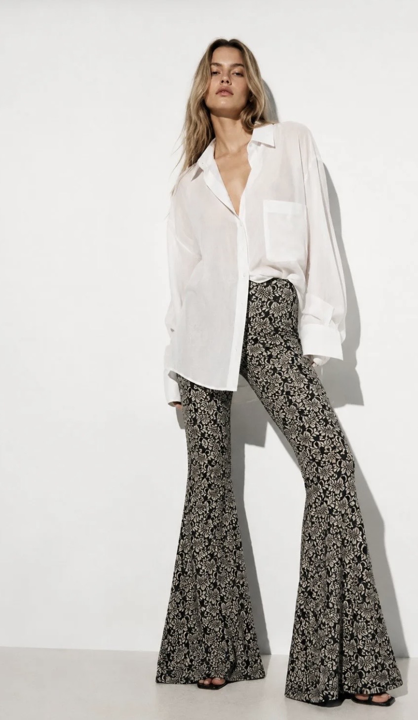 Boho Floral Flare Παντελόνα