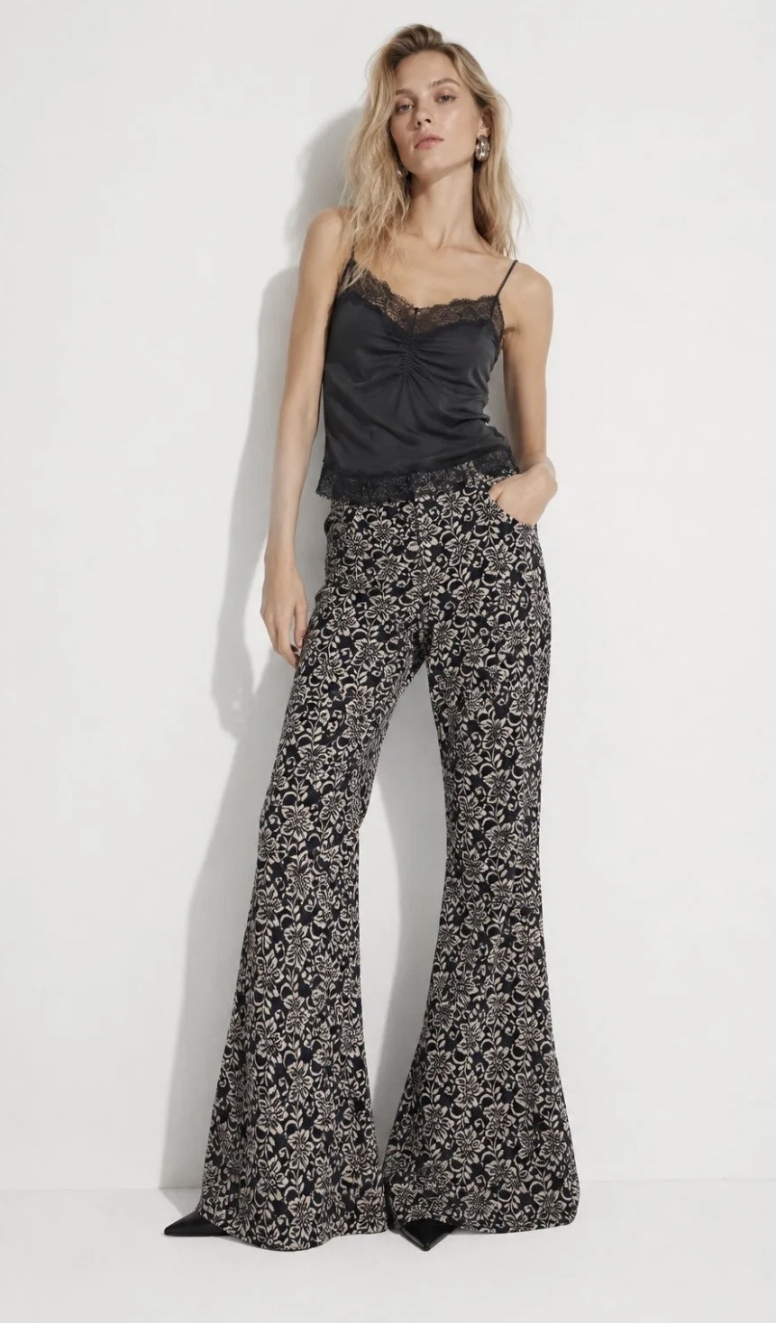 Boho Floral Flare Παντελόνα