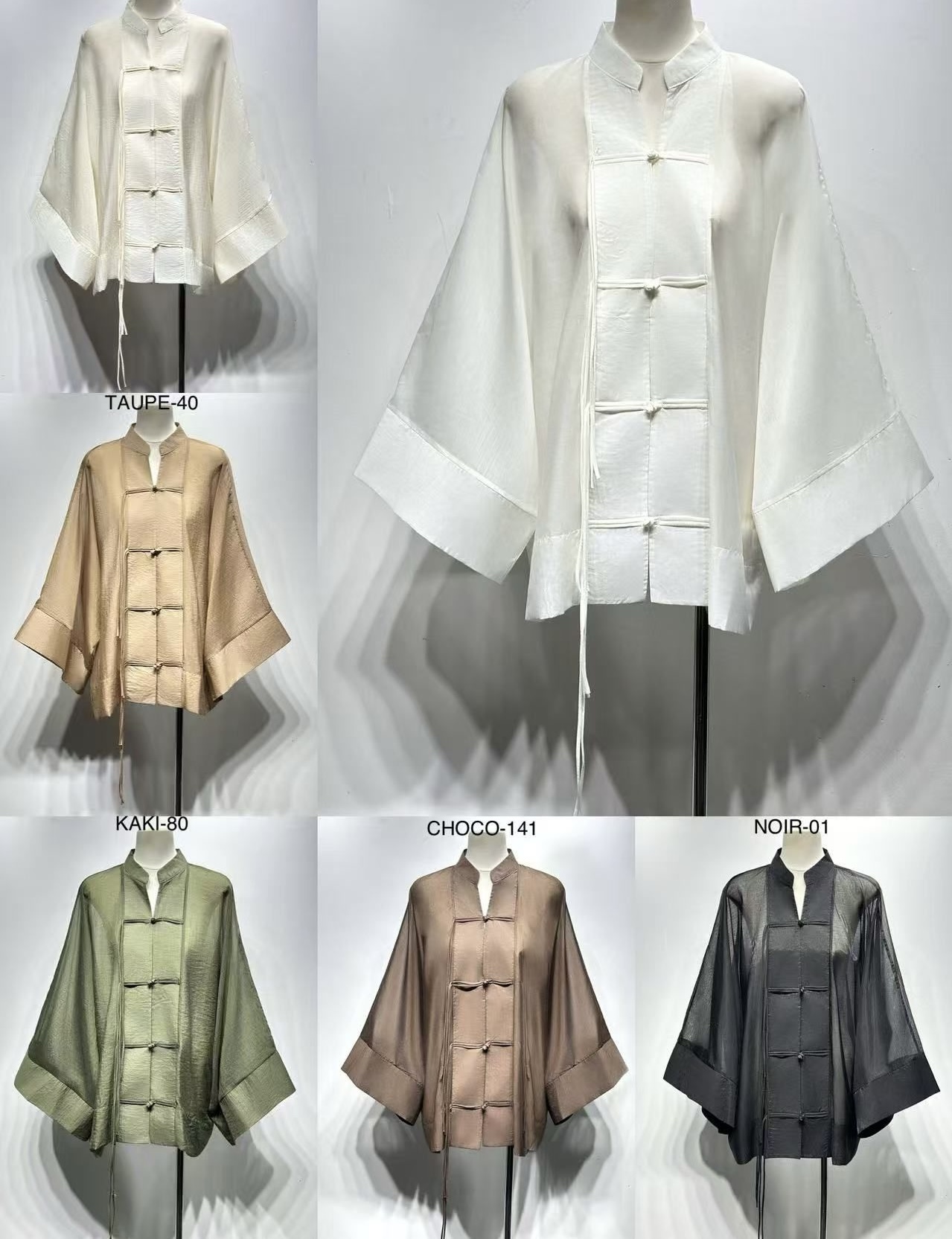 Μεταξωτή Μπλούζα Kimono Premium