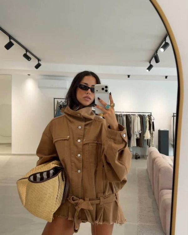 Oversized Belted Jacket
