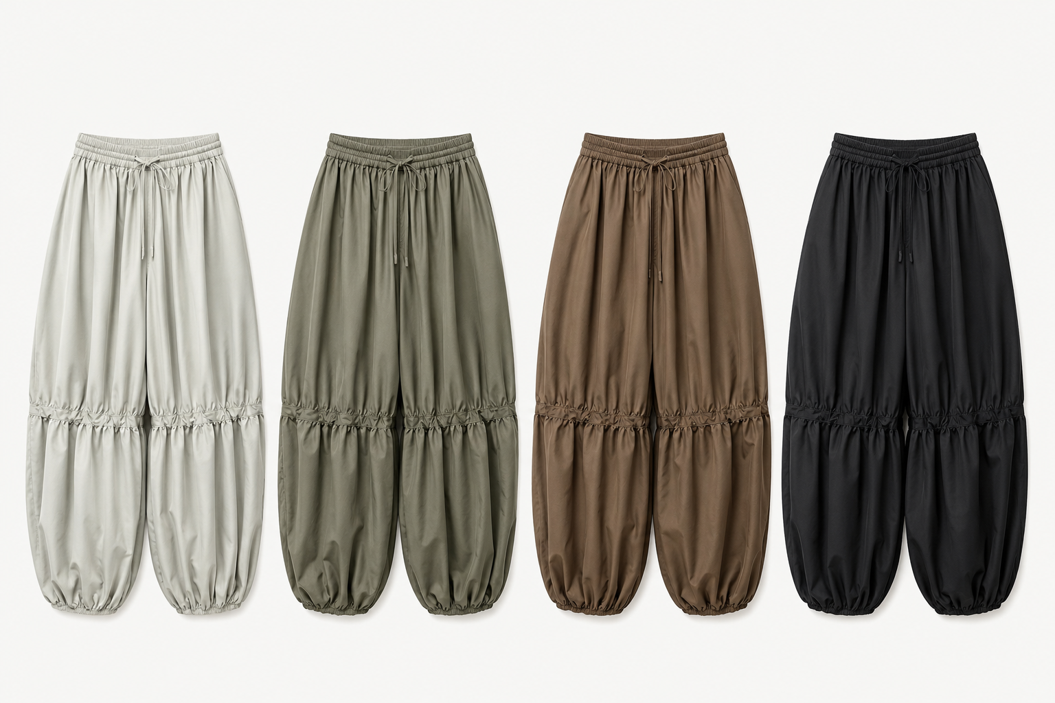 Balloon Παντελόνα με Λάστιχο – Cotton Blend