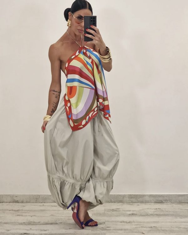 Balloon Παντελόνα με Λάστιχο – Cotton Blend