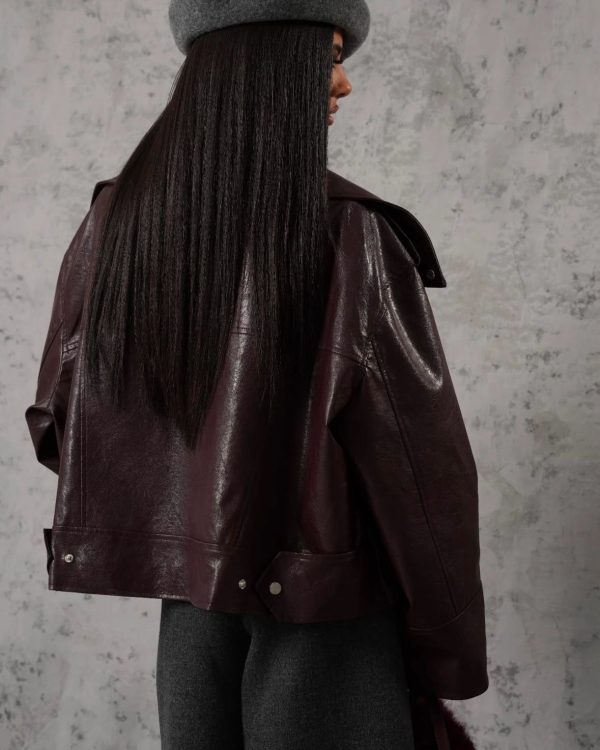 Oversized biker jacket σε Μαύρο (Αντιγραφή)