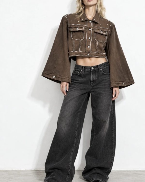 Brown Oversized Sleeve Jacket
