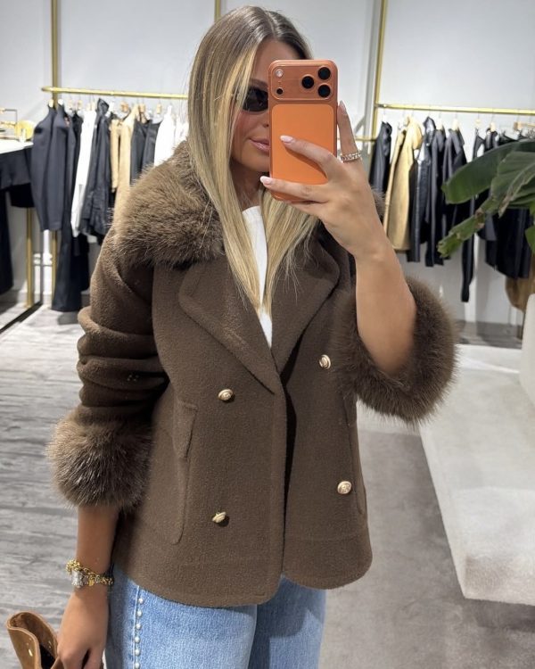 Premium Jacket με Γούνινη Επένδυση & Γούνινες Μανσέτες