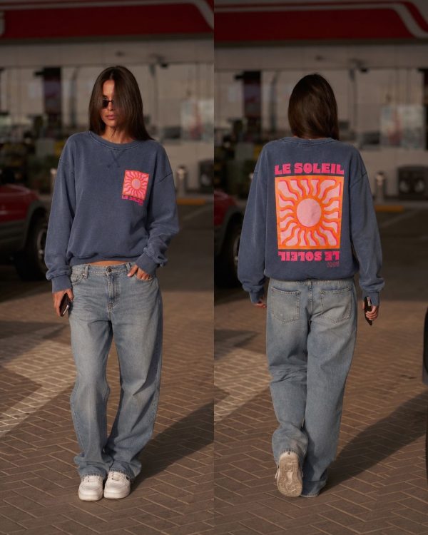 Le Soleil Oversized Sweatshirt με Graphic Print