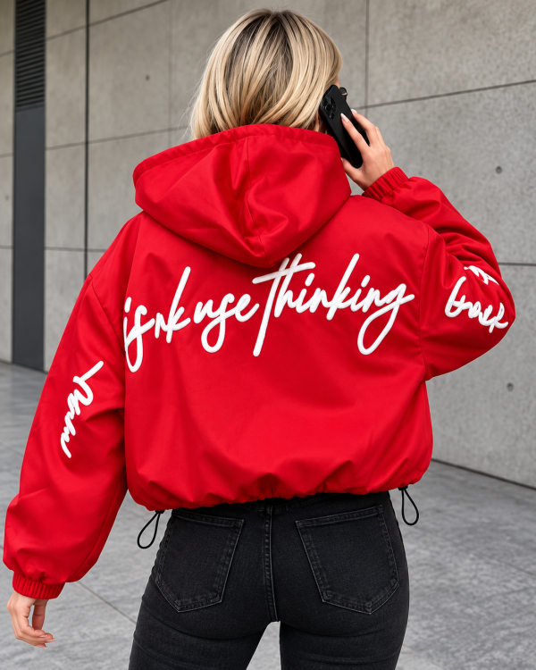 Oversized Hooded Jacket “Thinking”