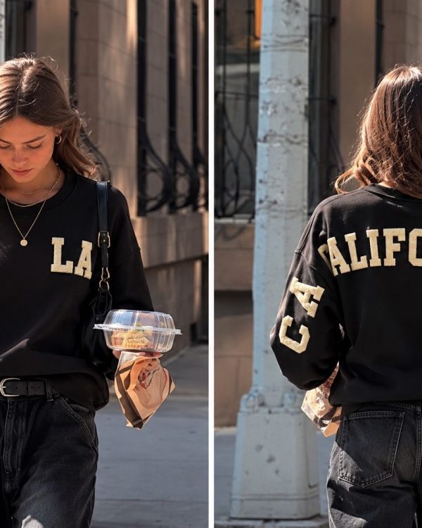 Oversized Φούτερ California Black